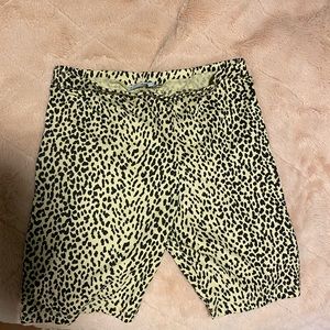Leopard biker shorts